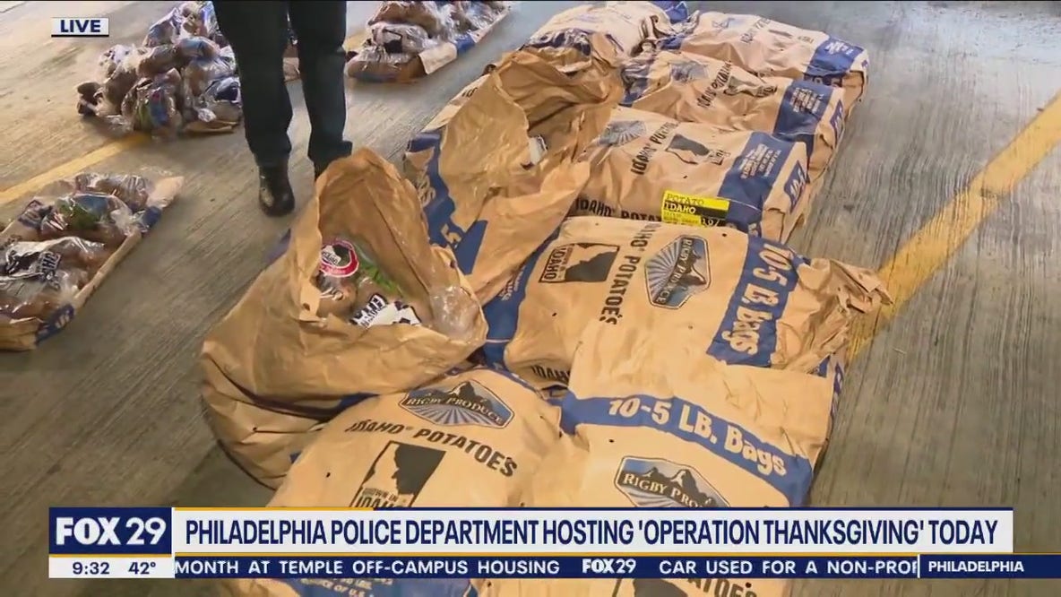 Operation Thanksgiving: Philadelphia police donating dinner baskets to more than 200 families across the city